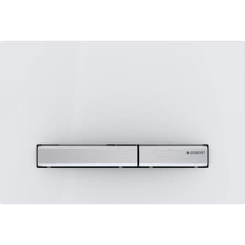 [617093830] Geberit Sigma 50 betjeningsplade i hvid/krom