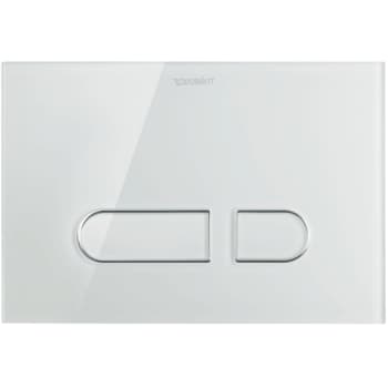 [617168200] Duravit A1 mekanisk betjeningsplade til WC, hvid, glas