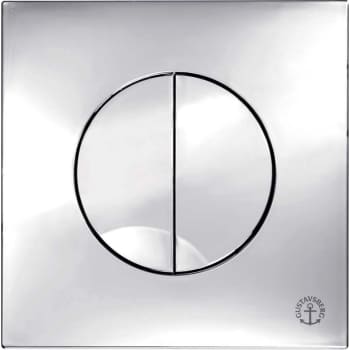 [617239324] Duo trykplade i krom plast