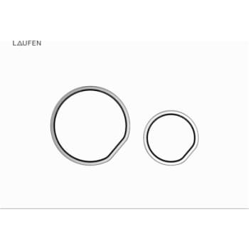 [617240830] Laufen LIS betjeningsplade AW105 duoskyl hvid
