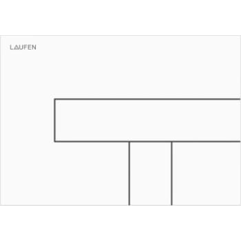 [617240920] Laufen LIS betjeningsplade AW100 duoskyl hvid
