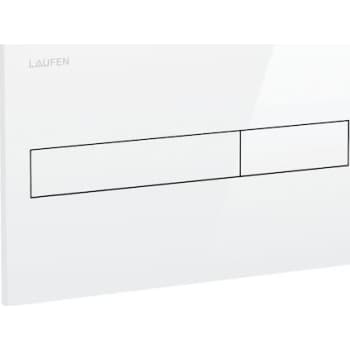 [617242940] Laufen betjeningsplade AW1, hvid til Roca Duplo cisterne