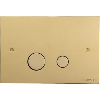 [617289805] Lavabo Luna trykplade 2-skyl til indbygningscisterne messing