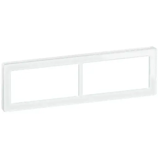 [1017057278] LK Fuga ramme PURE 66 glas 2x2m vandret - hvid