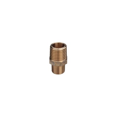 [048245333] 3/4" x 1/2" Brystnippel Rødgods Silicium Bronze