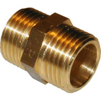 [048280102] 1/4" Brystnippel, messing afzinkningsfri