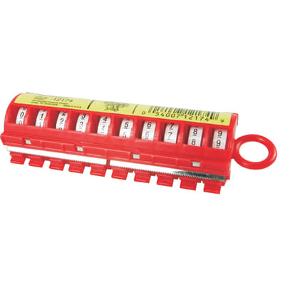 [8728000193] Handy marker med tape 0-9