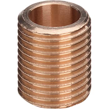 [048402210] 1 1/4" nippelrør Rødgods Silicium Bronze sammenskåret gevind