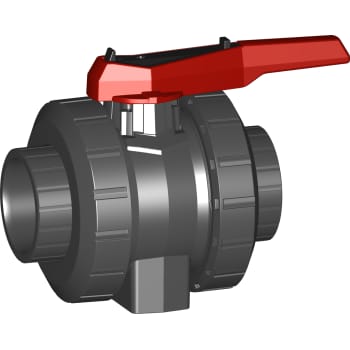 [062102125] 25 mm Kuglehane PVC 546 klæb +GF+ EPDM