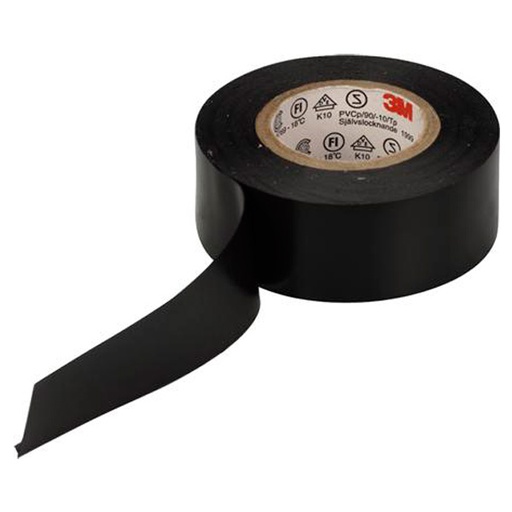 [8739010321] Isolerbånd 0,15x15mm 10M sort
