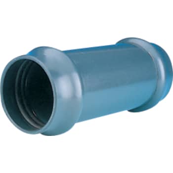 [064262110] Wavin 110 mm PVC-skydemuffe, grå, PN12,5