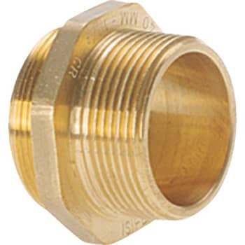 [072254032] Isiflo 32 mm x 1" overgangsnippel, messing, PN16