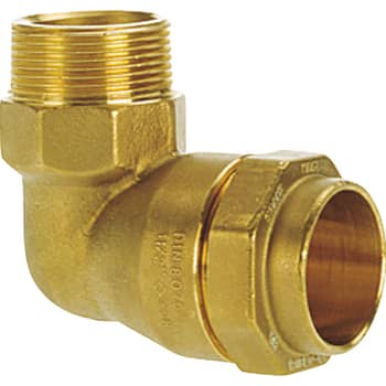 [072266039] Isiflo 40 mm x 1" vinkel 90° med nippel, messing, PN16