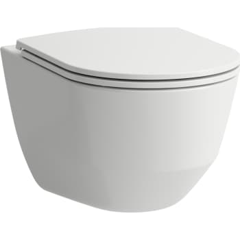 [613040400] Laufen Pro væghængt toilet, u. skyllekant, m. sæde, hvid