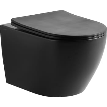 [613332011] Lavabo Studio NoRim væghængt toilet med soft close sæde, matsort