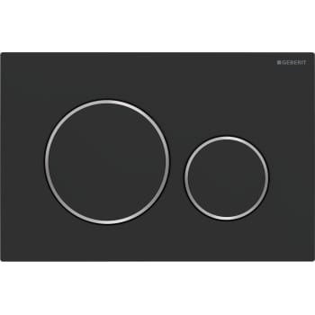 [617080101] Geberit Sigma 20 betjeningsplade i mat sort/krom