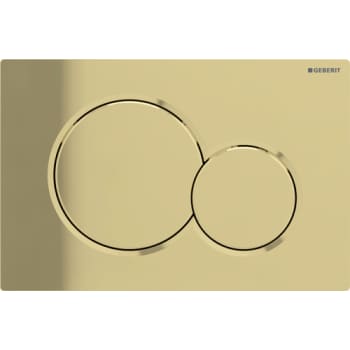 [617080235] Geberit Sigma 01 betjeningsplade i special messing blankgalvaniseret