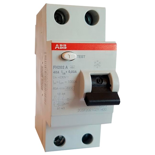 [892502] ABB HPFI-relæ 40A 30mA 2P Type A