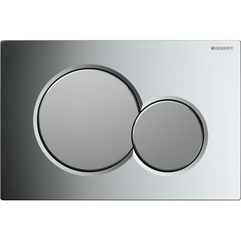 [617080244] Geberit Sigma 01 betjeningsplade i blank/mat krom