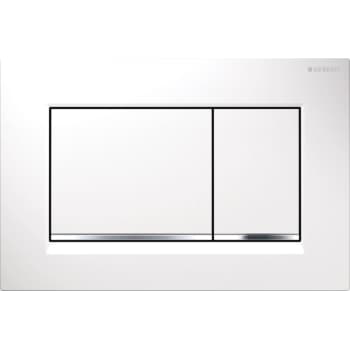 [617080350] Geberit Sigma 20(Ex.30) betjeningsplade i hvid/krom