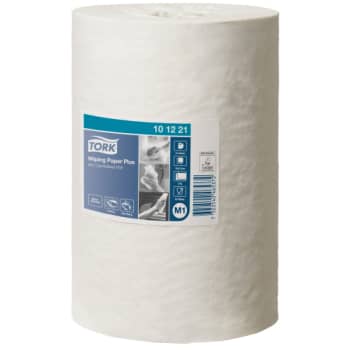[882890386] Tork håndklæderulle 101221 M1, m/centertræk, 2-lags, hvid, 75 m