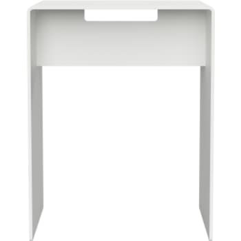 [930235857] Nichba skammel hvid pulverlakeret