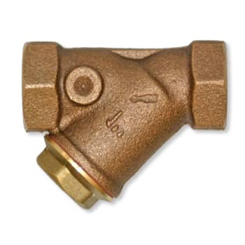 [449115006] 3/4" Snavssamler i rødgods med integreret Y-filter
