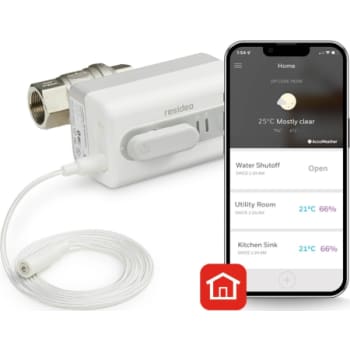 [466762106] Resideo Braukmann Waterstop WiFi vandlækagestopventil 3/4". Med vandkabel