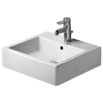 [635451010] Vero vask 50 cm med hanehul og wondergliss