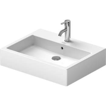 [635462030] Vero håndvask 60 cm til bord med overløb og hanehul