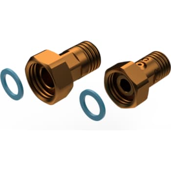 [484920811] 2"x1.1/2" Inst.sæt t/vandmåler m/kontraventil - rødgods
