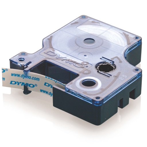 [9797300506] Dymotape D1 12mmx7M Sort/hvid