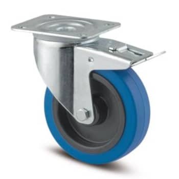 [930233531] HJUL 100MM DREJ M/BREMS 160KG 3477UFRP62