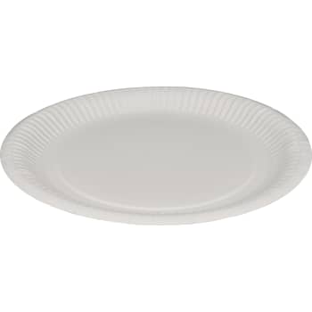 [881895702] Abena Gastro tallerken, pap, hvid, Ø23 cm, 100 stk.