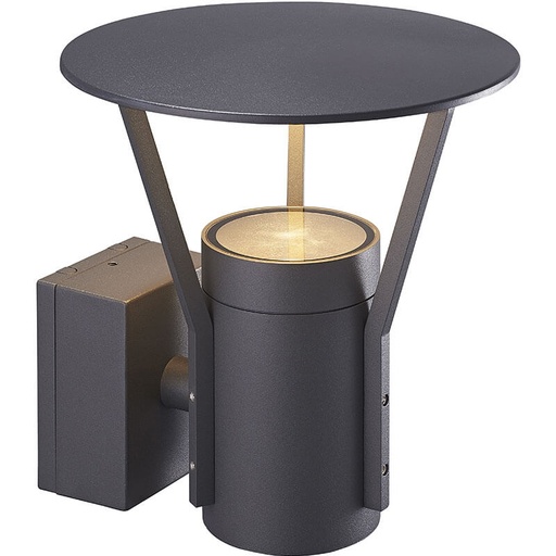 [9977122] Væglampe Eklof IV Top 1x7W Grå