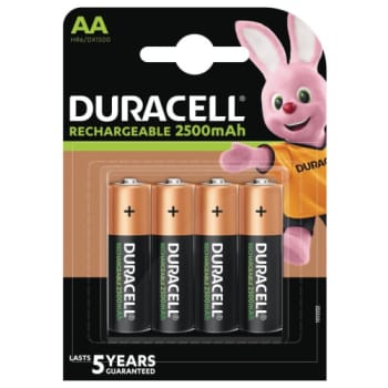 [8494057043] Duracell batteri, STAYCHARGED, AA, 4 stk.