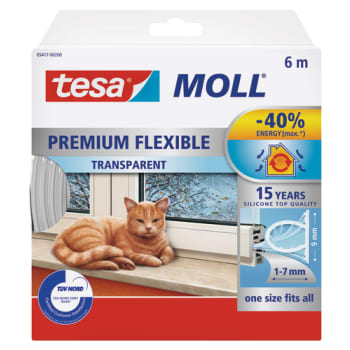 [930228670] tesamoll® silikonetætningsliste O-profil 6mx8,5mmx9mm klar