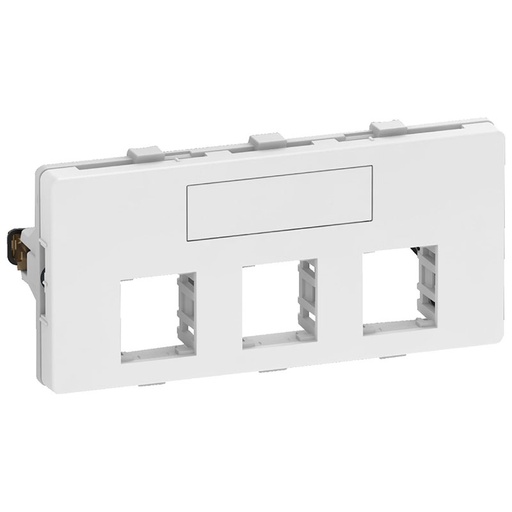 [1088009488] LK Fuga dataudtag 3xRJ45 - hvid
