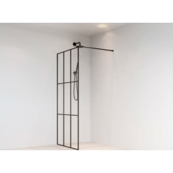 [930228900] Brasta Dija Cube Brusevæg i sort 90x200 cm