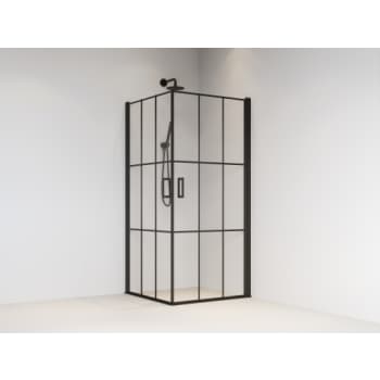 [930228904] Brasta Viktorija Cube sort svingdør 2 stk. 90x90x200 cm