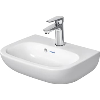[626650000] Duravit D-code vask 45 cm med hanehul og overløb