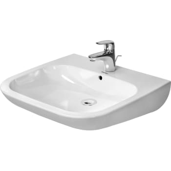 [626655000] D-Code håndvask 60 x 55 cm til væg med hanehul