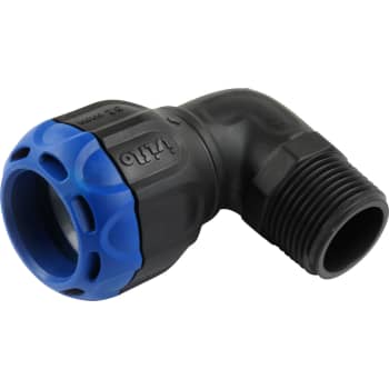 [072363032] Isiflo Sprint 32mm x 1" vinkel 90° med nippel, komposit, PN16
