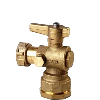 [072424032] ISIFLO 32 mm x 1" Vinkelventil med aftap