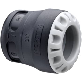 [072935032] Plasson 32 mm slutmuffe, PP, PN16