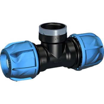[073674325] +GF+ iJOINT 25 mm x 3/4" tee med muffe, PP, PN16