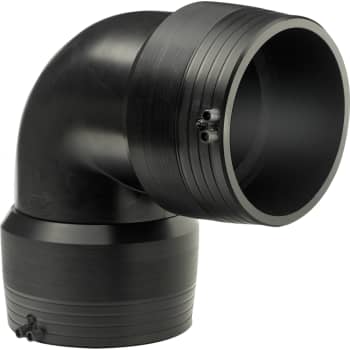 [078306251] +GF+ ELGEF 250 mm PE EL-svejsevinkel 90°, SDR11 PN16
