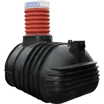 [223273014] Wavin 2300 l 3-kammertank til nedsivning med Grundfos pumpe, 5PE