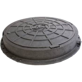 [225581600] Lauridsen 600 mm karm/dæksel, rund, fast, 1,5 t, PE