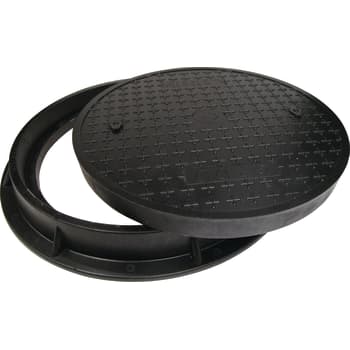 [225583070] Lauridsen 700 mm karm/dæksel, rund, fast, 12,5 t, glasfiber